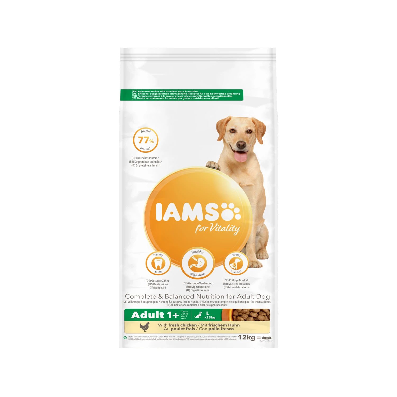 IAMS For Vitality Adult Large Breed Dog - Chicken
