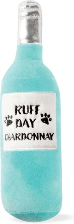 Fringe 289387 Wijnfles Ruff Day Chardonnay – Speelgoed Voor Dieren – Honden Speelgoed – Honden Knuffel – Honden Speeltje – Honden Speelgoed Knuffel – Hondenspeelgoed Piep – Hondenspeelgoed Bijten
