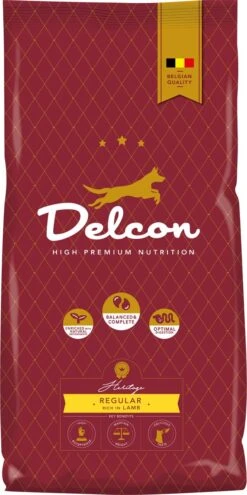 Delcon – Premium Hondenvoer – Adult Regular – Rijk Aan Lam – 3kg