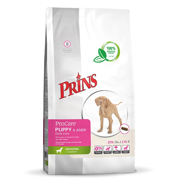 Prins Procare Puppy&Junior Dailycare β Hondenvoer β 3 Kg Graanvrij