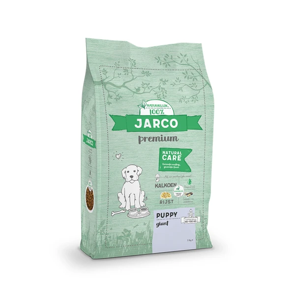 Jarco Dog Natural Giant Puppy Kalkoen β Hondenvoer β 3 Kg 46-100 Kg