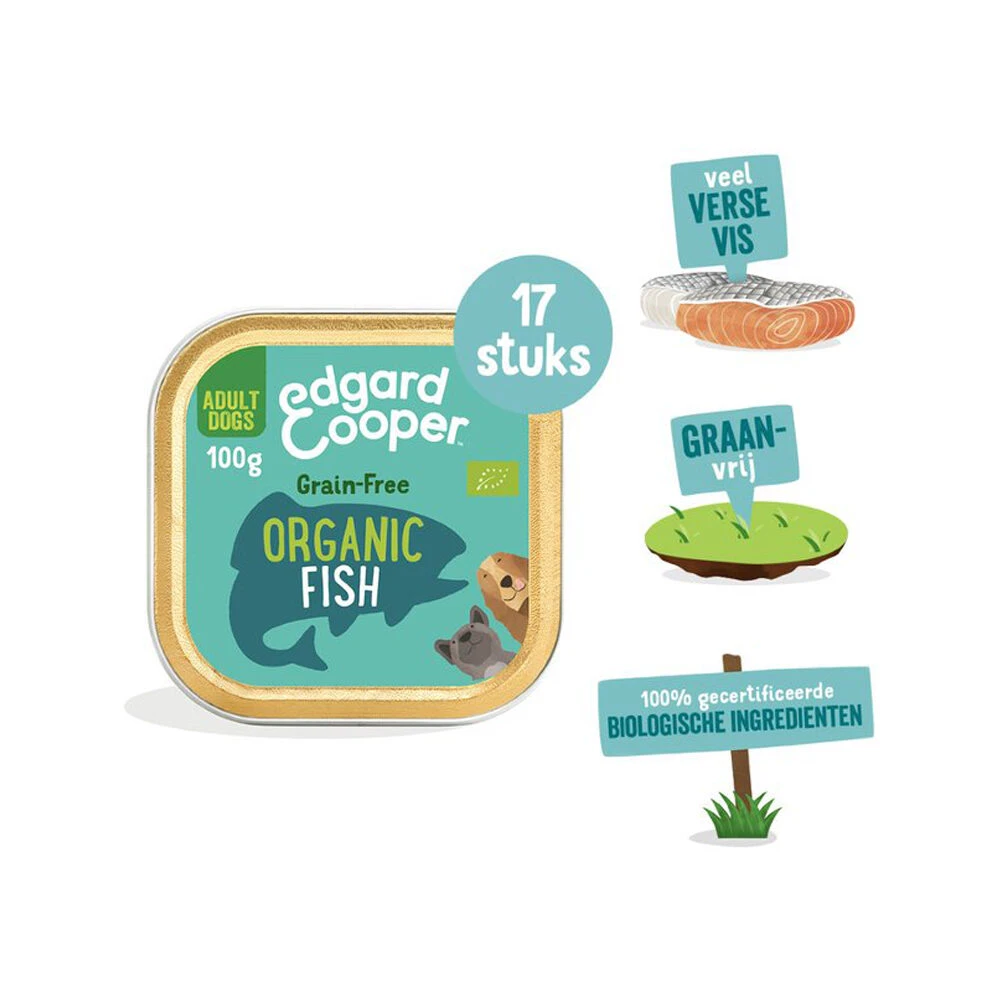 Edgard & Cooper Biologisch Adult - Vis - Kuipje - Afbeelding 4