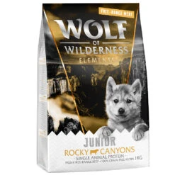 5x1kg Junior Rocky Canyons Rund Wolf Of Wilderness Hondenvoer Droog